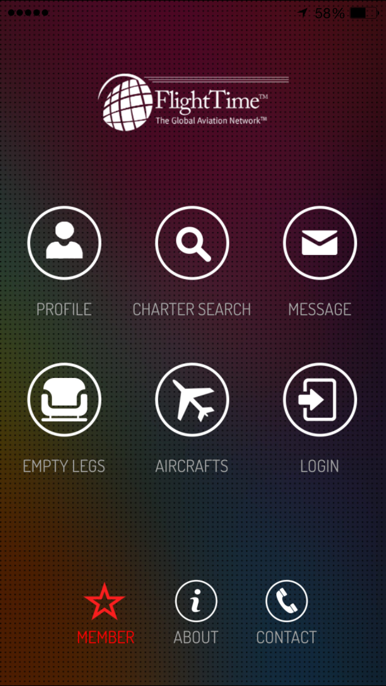 Smart Phone Private Jet Application